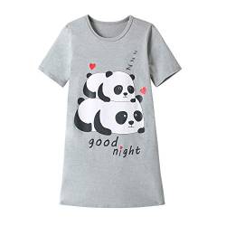 Hupohoi Big Girls' Short Sleeve Nightgown Lovely Sleepy Panda Nighty Cute Nightshirt Sleep Clothes Panda 12(US 8-11 Years) von Hupohoi