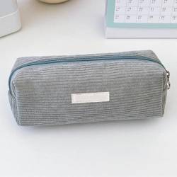 Hutnncg Cord-Stoff Federmäppchen, Mäppchen für Junge-n & Mädchen Schreibwaren Organizer Tasche, Federmappe Aesthetic Pencil Case Ideal für Schule Büro von Hutnncg