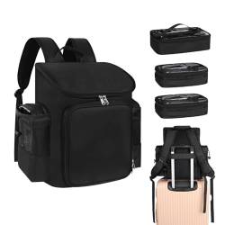 Hutnncg Friseur-Reisetasche, Friseur-Reisetasche | Friseur-Aufbewahrungstasche | Make-up-Koffer mit großem Fassungsvermögen, Kosmetik-Make-up-Koffer für Friseure, Organizer für Friseurtaschen von Hutnncg