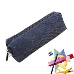 Hutnncg Mäppchen Cord-Stoff Federmäppchen,Federtasche Stiftetasche Stiftemappe Pencil Case Schulmäppchen Mit Reißverschluss Ideal Für Schule Büro von Hutnncg