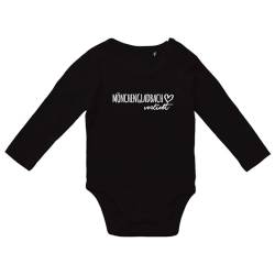 Huuraa Baby Body Mönchengladbach verliebt Unisex Langarm Strampler Größe 68 mit Namen deiner Lieblingsstadt in Nordrhein-Westfalen Geschenk Idee für Neugeborene und Kleinkinder von Huuraa