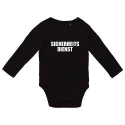 Huuraa Baby Body Sicherheitsdienst Schriftzug Unisex Langarm Strampler Größe 80 für jede Security Geschenk Idee für Neugeborene und Kleinkinder von Huuraa