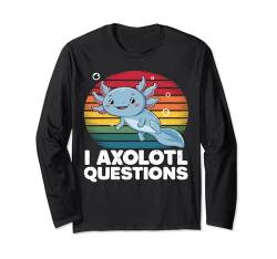 I Axolotl Questions Shirt Erwachsene Jugend Kinder Retro Vintage Langarmshirt von I Axolotl Questions Shirt