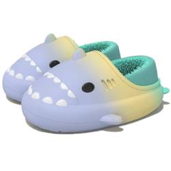 IASKDIN Damen Herren Shark Slippers Winter Wasserdicht Kinder Hai Hausschuhe Warme Flauschige Gefüttert Pantoffeln Indoor Outdoor von IASKDIN