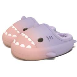 IASKDIN Jungen Mädchen Shark Slippers Winter Wasserdicht Kinder Hai Hausschuhe Warme Flauschige Gefüttert Pantoffeln Indoor Outdoor von IASKDIN