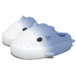 IASKDIN Jungen Mädchen Shark Slippers Winter Wasserdicht Kinder Hai Hausschuhe Warme Flauschige Gefüttert Pantoffeln Indoor Outdoor von IASKDIN