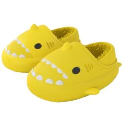 IASKDIN Jungen Mädchen Shark Slippers Winter Wasserdicht Kinder Hai Hausschuhe Warme Flauschige Gefüttert Pantoffeln Indoor Outdoor von IASKDIN