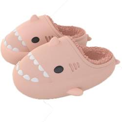 IASKDIN Jungen Mädchen Shark Slippers Winter Wasserdicht Kinder Hai Hausschuhe Warme Flauschige Gefüttert Pantoffeln Indoor Outdoor von IASKDIN