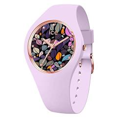 Ice-Watch - ICE flower Lilac petals - Lila Damenuhr mit Silikonarmband - 017580 (Medium) von ICE-WATCH