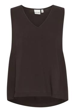 ICHI IHMAIN TO2 Damen Top Tanktop V-Ausschnitt 100% Viskose (LENZING(TM) ECOVERO(TM)) Regular fit, Größe:36, Farbe:Black (194008) von ICHI