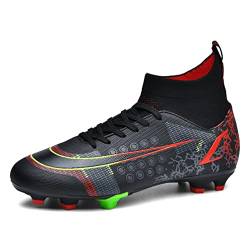 IFIKK Spikes Fußballschuhe Für Herren,Unisex Fußballschuhe,Professionelles Training Fußballschuhe Für Jungen (Schwarz, 42) von IFIKK