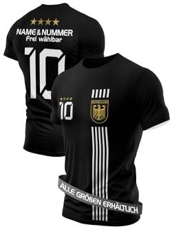 IIIII20Fo7IIIII Geschenke für Männer Geburtstag Geschenk Mann - Trainingsanzug Herren Fußball Trikot mit Sporthose kurz - Fussball Deutschland Fanartikel T Shirt Sport Set T5B S von IIIII20Fo7IIIII