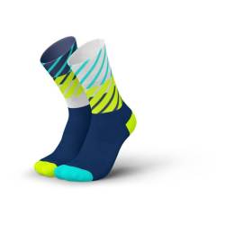 Incylence RUNNING DIAGONALS Laufsocken Navy Canary Gr. 35 - 38 von INCYLENCE