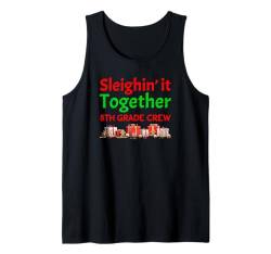 Lustiger Retro-Weihnachtslehrer 8. Klasse Crew 8. Klasse Tank Top von INSPIREMETEES Funny Matching School Teacher Xmas