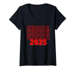 Damen Klasse 2025 Senior Year Graduation 2025 Back to School T-Shirt mit V-Ausschnitt von INSPIREMETEES Retro Class of 2025 Graduation Tees