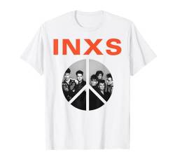 INXS – Peace Sign Pic White T-Shirt von INXS