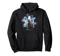 Capybara Alien Abduktion Lustiges Nagetier UFO Wolken Grafik Pullover Hoodie von IQTEE