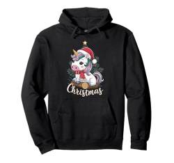 Einhorn Weihnachtsbaum Xmas Holiday Cute Kawaii Einhorn Pullover Hoodie von IQTEE