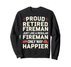 Feuerwehrmann Ruhestand Feuerwehrmann Geschenk für Papa Ehemann Sweatshirt von IQTEE