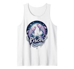 Fische Sternzeichen Astrologie Horoskop Februar Geburtstag Tank Top von IQTEE