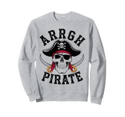 Piratenschädel gekreuzte Knochen Schatzkarte Karibik Meer Design Sweatshirt von IQTEE