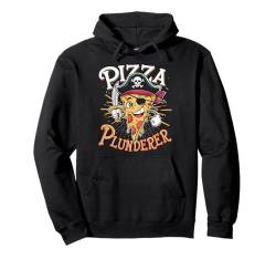 Pizza Plünderer Lustiges Feinschmecker Piratenkostüm Party Pullover Hoodie von IQTEE