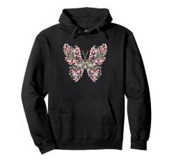 Schmetterling, botanische Entomologie, Insektenkäfer, hübsch, blumig Pullover Hoodie von IQTEE