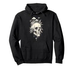 Totenkopf Goth Natur Ästhetische Okkulte Botanik Pilz Schädel Kunst Pullover Hoodie von IQTEE