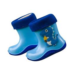 IQYU Junge Mädchen Cartoon Regenstiefel Niedliche Regenschuhe Anti-Rutsch Stiefeletten Kinder PVC-Regenschuhe Leichte Kinder-Gummistiefel Rubber Boot Junge Stiefel Baby Stiefel WinterGummistiefel von IQYU