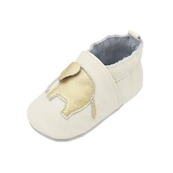 IQYU Kinderschuhe Lederpuschen Baby Wildledersohlen Lederschuhe Child Hausschuhe mit Weichen Sohlen Pantoletten Junge Weichen Sohlen Babyschuhe Baby Lauflernschuhe Junge KrabbelschuheCartoon von IQYU