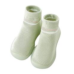 IQYU Sandalen Kinder 22 Neugeborenes Baby Mädchen Schuhe Erste Antirutschschuhe Socken Schuhe Prewalker Sneaker Hochzeit Schuhe Damen Flach (Green, 20 Infant) von IQYU