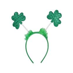 IQYU Stirnband Langlauf Damen St. Day Grünes irisches Stirnband für Erwachsene, Festival-Regenbogen-Stirnband Schlüsselanhänger Band (Green, A) von IQYU