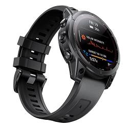 IRJFP 22 x 26 mm offizielle Schnalle Smartwatch-Armbänder für Garmin Fenix 7 7X 7S 6X 5X 5 Plus 3HR 935 945 Schnellverschluss-Armband aus Silikon, 20mm Fenix 7S 6S 5S, Achat von IRJFP