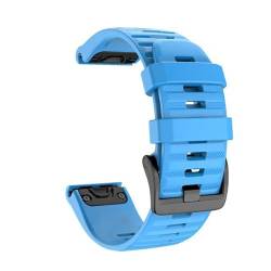 IRJFP Uhrenarmband für Garmin Fenix 6S 6 6X Pro 5 5S 5X Plus 3HR Fenix6, 26, 22 mm, aus Silikon, Schnellverschluss, Easyfit-Armband, 26mm For Fenix 6X 6XPro, Achat von IRJFP