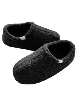 ISAKEN Fuzzy Pantoffeln, Winterwarme Schuhe Gefüttert Schlafzimmer Hausschuhe Winter Haus Fuzzy Pantoffeln Plüsch Pantoffeln Socken für Frauen Männer von ISAKEN