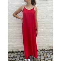 ITALY VIBES Maxikleid - MONA - elegantes Sommerkleid mit Schlitz - Spaghettiträger - ONE SIZE passt hier Gr. XS - XL von ITALY VIBES