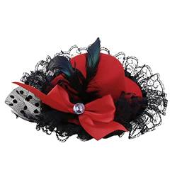 Fascinator mit Schleife für Damen, Spitze, ausgefallener Fascinator für Partys von IWOMA