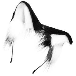 IWOWHERO Stirnband Haarschmuck Flauschiger Kopfschmuck mit Hundeohren Cosplay the hallow halloween plufi Haargummi Haarband Haarversorgung tragbare Kopfbedeckung empfindlich Hündchen Plüsch von IWOWHERO
