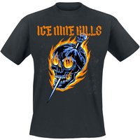 Ice Nine Kills T-Shirt - Fire Skull - S bis 4XL - für Männer - Größe 3XL - schwarz  - Lizenziertes Merchandise! von Ice Nine Kills