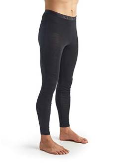 Icebreaker 100% Merinowolle Herren Base Layer - Everyday Leggings - 175 Ultralight Fabric Merino | Thermo Unterwäsche Männer Winter | Thermounterwäsche | Thermohose - Black/Monsoon, XL von Icebreaker