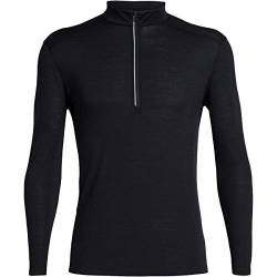 Icebreaker Amplify LS Half-Zip Shirt Herren schwarz Größe S 2019 Langarmshirt, Schwarz, S von Icebreaker