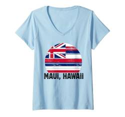 Damen Island Souvenir Urlaub Reisen Männer Frauen Erinnerung T-Shirt mit V-Ausschnitt von Iceland Reminder Souvenir