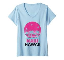 Damen Island Souvenir Urlaub Reisen Männer Frauen Erinnerung T-Shirt mit V-Ausschnitt von Iceland Reminder Souvenir