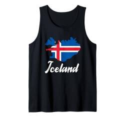 Island-Flagge, Souvenir, Urlaub, Reisen, Männer, Frauen, Erinnerung Tank Top von Iceland Reminder Souvenir