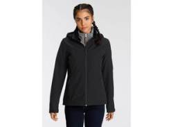 Softshelljacke ICEPEAK "BRENHAM" Gr. 48, schwarz Damen Jacken Winddicht & Wasserabweisend Atmungsaktiv von Icepeak