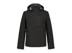 Softshelljacke ICEPEAK "ICEPEAK BAZINE" Gr. 52, schwarz (black) Herren Jacken mit dezenten Logoschriftzügen von Icepeak