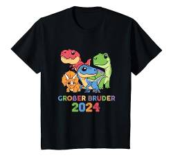 Kinder Großer Bruder 2024 Dinosaurier Dino Bruder Geschenk T-Shirt von Ich Werde Großer Bruder Geschenk Kollektion