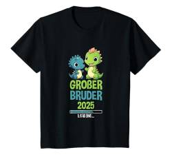 Kinder Großer Bruder 2025 Dino Geschwister Schwangerschaft T-Shirt von Ich Werde Großer Bruder Geschenk Kollektion