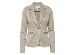 Jackenblazer ICHI "Jackenblazer IHKate" Gr. M, beige (sandshell), Damen, Obermaterial: 70% Polyester PES. 28% Viskose LENZING ECOVERO CV LenzEcov. 2% Elasthan EL., Blazer von Ichi