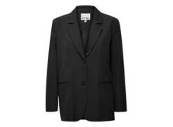 Jackenblazer ICHI "Jackenblazer IHLexi" Gr. 38, schwarz, Damen, Obermaterial: 90% Polyester PES. 10% Elasthan EL., Blazer von Ichi